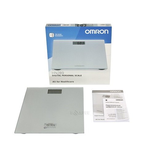 Комплектация весов персональных цифровых Omron HN-289 серый