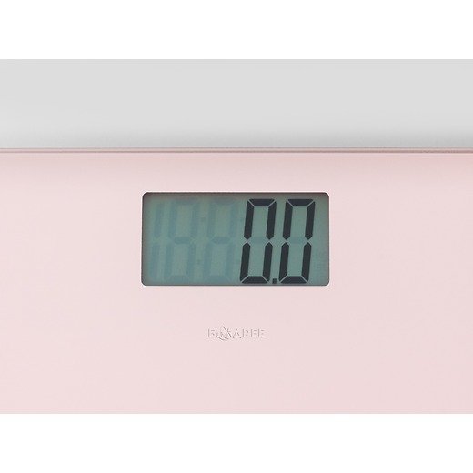 Весы персональные цифровые Omron HN-289 (розовый), крупный план