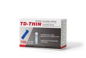 Ланцеты TD-THIN стерильные одноразовые 100 шт.