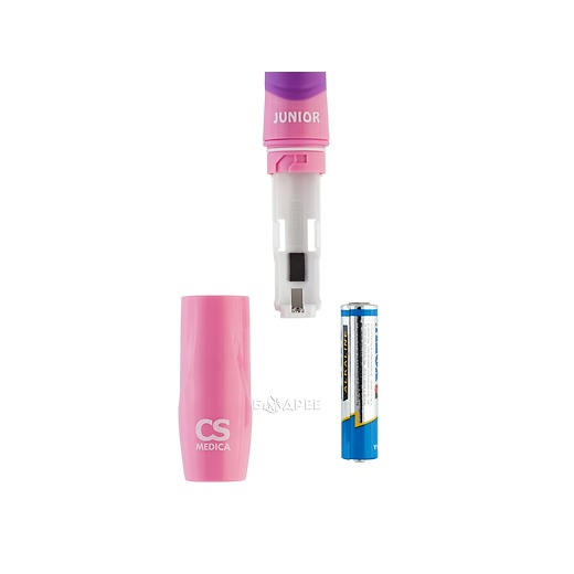 Батарейный отсек электрической звуковой зубной щетки CS Medica CS-562 Junior (розовая)