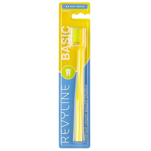Зубная щетка Revyline SM5000 Basic, (желтая-салатовая)