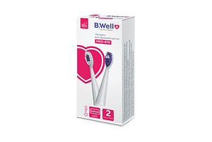 Насадки B.Well для электрических зубных щеток MED-870, комплект 2 шт., белый