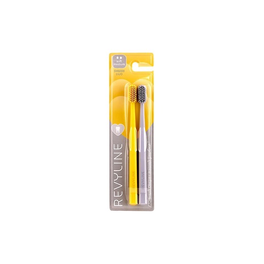 Набор зубных щеток Revyline SM6000 Duo, желтая + серая