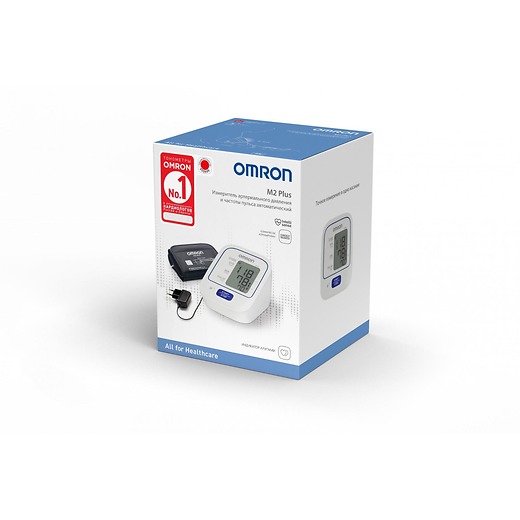 Тонометр Omron M2 Plus (ALRU) с универсальной манжетой и адаптером  