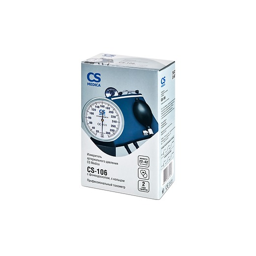 Тонометр механический CS Medica CS-106 с фонендоскопом, с кольцом     