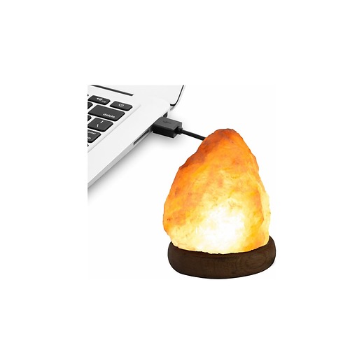 Декоративно-обработанная соляная лампа StayGold USB с диммером 0.5 кг